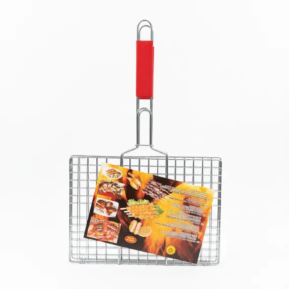 Zgarë dore për barbekju 25x35 cm për mish peshk dhe perime
