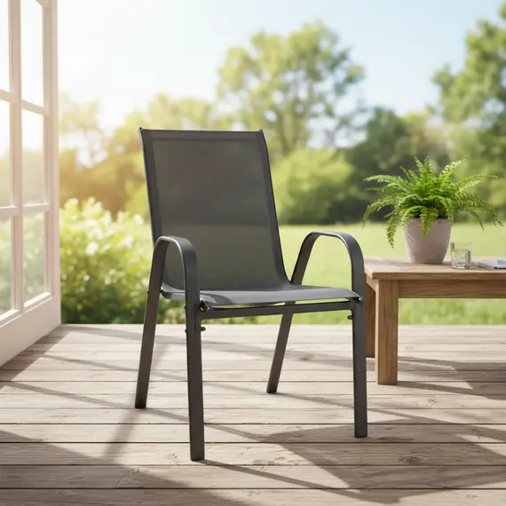 Karrike për ambjent të jashtëm me kornizë metalike dhe rrjetë, 2 imazh