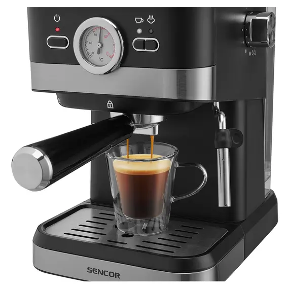 Makineri Kafeje SENCOR SES 1721BK për Espresso dhe Cappuccino 20 Bar 1050W, 7 imazh