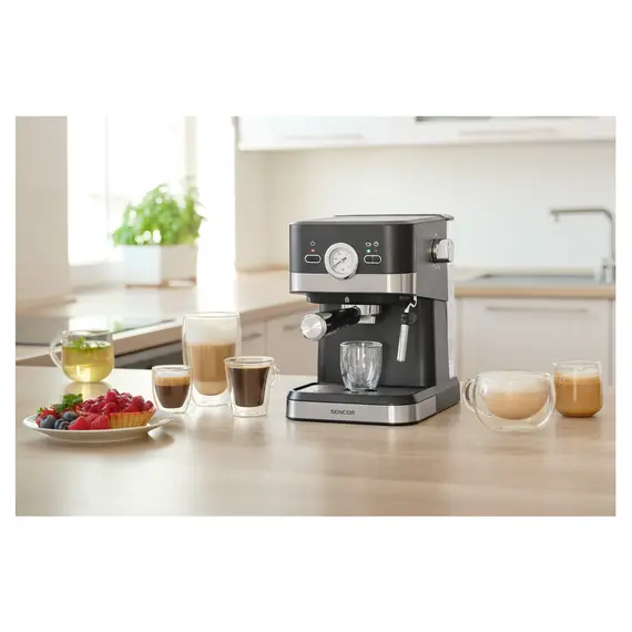 Makineri Kafeje SENCOR SES 1721BK për Espresso dhe Cappuccino 20 Bar 1050W, 11 imazh