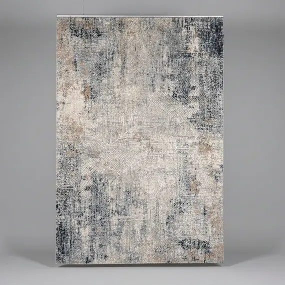 Tapet MR 355 grey navy 160x230 cm modern gjeometrik për sallon dhe dhomë gjumi