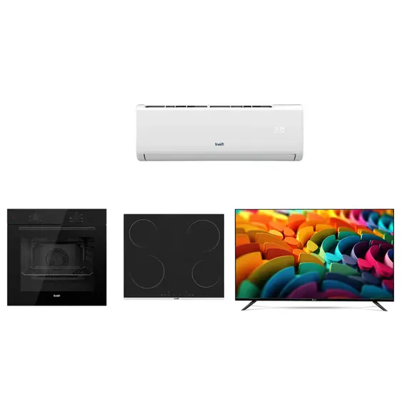 Set Livin për Air BNB Kuzhinë TV 43" Kondicioner Inverter