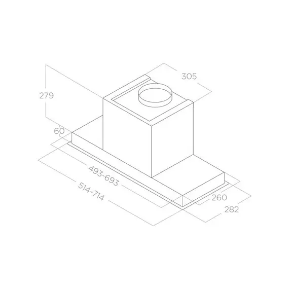 Aspirator ELICA Hidden2.0 BL MAT/A/52, 5 imazh