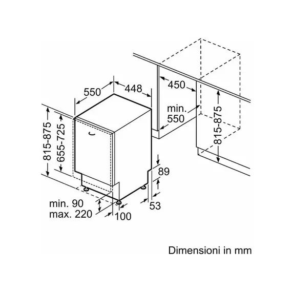 Lavastovilje BOSCH SPV2HKX42E 8 Programe Larje Plotesisht e Fshehur E, 5 imazh