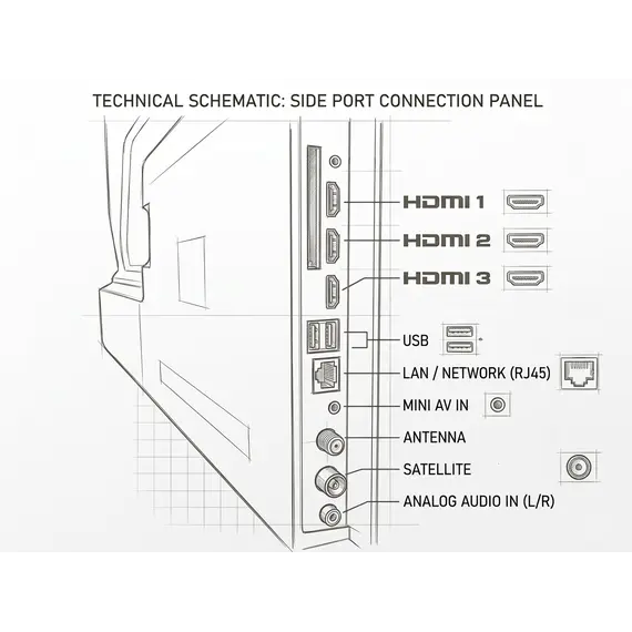 TV 65" Elektra ET-X65QUHDD QLed 4K UHD Smart Vidaa Frameless, 6 imazh