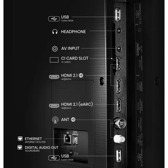 TV 65" Hisense 65A6Q 4K Smart TV LED VIDAA 2025, 10 imazh