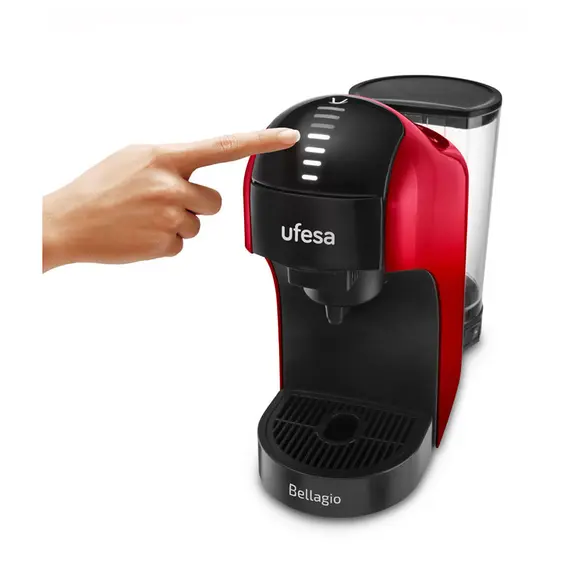 Makineri Kafeje Ufesa Bellagio Rossa me Kapsula 15 Bar 1400W, 4 imazh