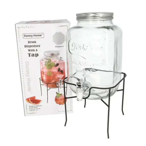 Mbajtese Shishe / 19.5x19.5x29.5 cm / 1700 ml / Metalik / Zezë