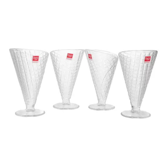 Gotë Akullore / Set 4 cope / 9.5x18.5x7.5 cm