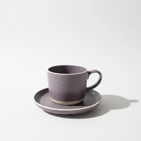 Filxhan Caji me Pjate / Set 6 cope / 220ml / Kafe / Qeramike