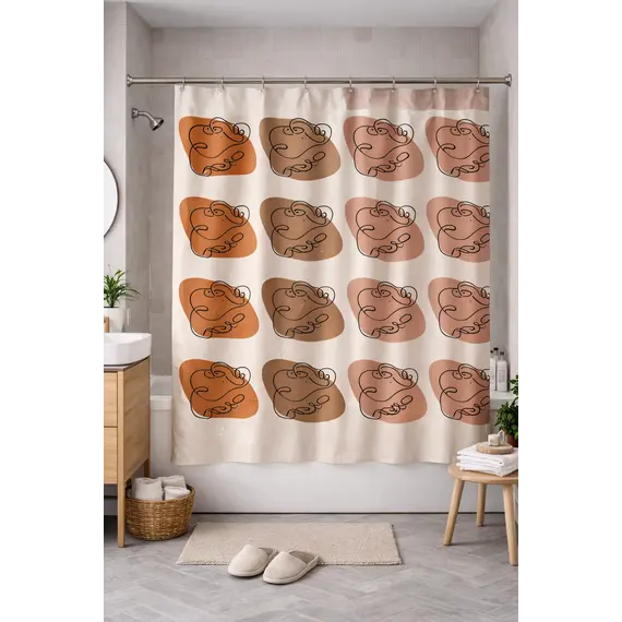 Perde Dushi / Forme Gjethe / Ngjyra Toke, 2 imazh