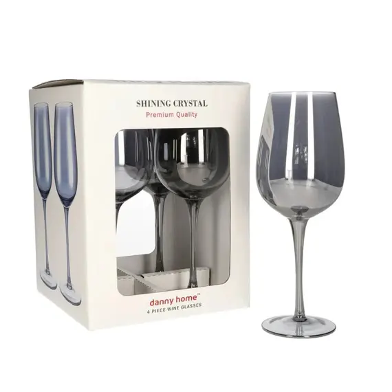 Gote Vere / Set 4 cope / 22x6x8cm / 450ml / Xham Blu