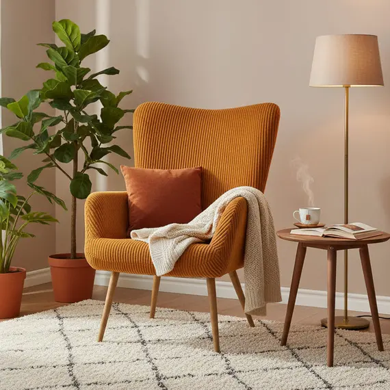 Poltron Amaro Mustard, 2 imazh