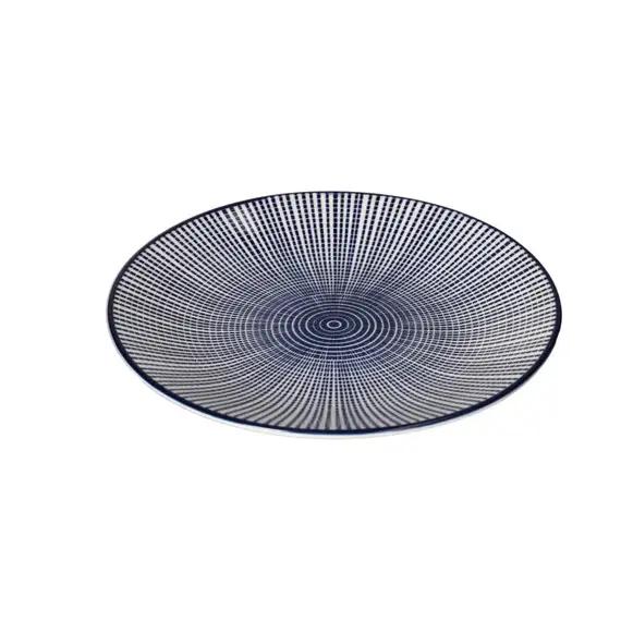 Pjatë / 19 cm / Bardhë - Blu / Porcelan