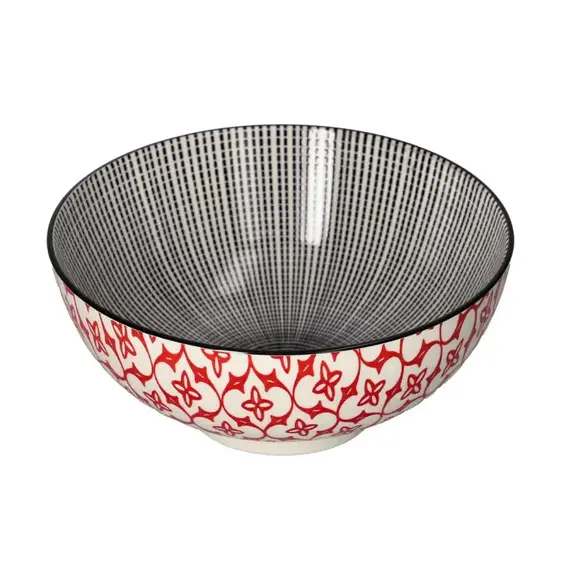 Tas Sallate / 20x20cm / Bardhe-Zeze / Porcelan