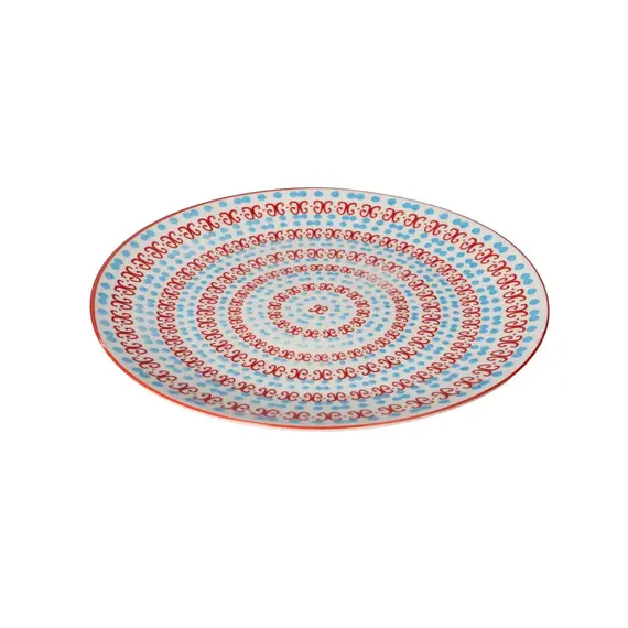 Pjate / 26.5cm / Kuqe - Blu / Porcelan