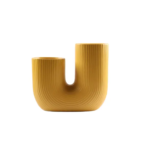 Vazo Dekorative forme U / 23.5*8.5*21cm / e Zeze