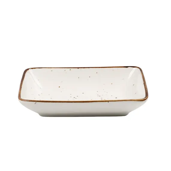 Pjate e thelle / 14cm / Bardhe - Gold / Porcelan / Katrore