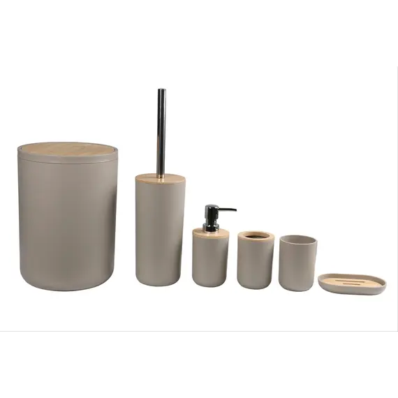 Aksesore Tualeti / Set 6 cope / Bezhe