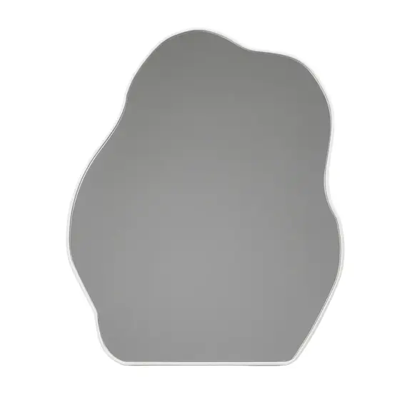 Pasqyre / Bardhe / Lule Bstrakte / 26cm