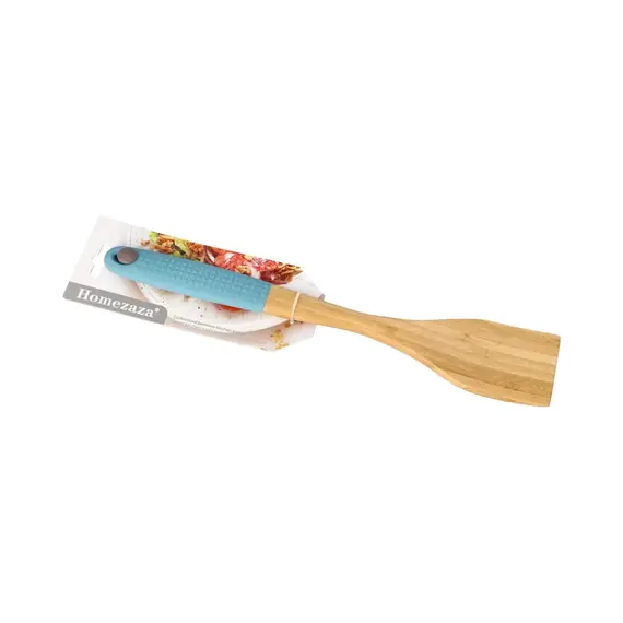 Spatulë Kuzhine druri me Silikon – 32.3 cm