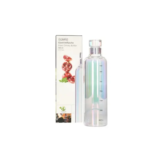 Shishe qelqi per pije / crystal rainbow / 500ml