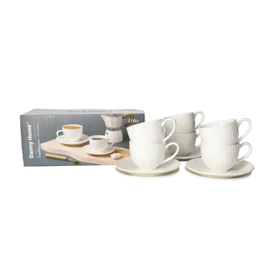 Filxhan Kapucino dhe pjate / 6cope / 110ml / Porcelani