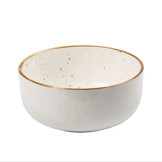 Tas i vogel / 12.5cm / Bardhe - Gold / Porcelan