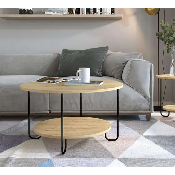 Tavoline Mesi Carraro - Saphire Oak - Saphire Oak, 2 imazh