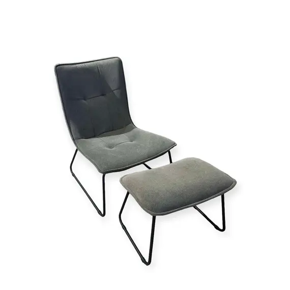 Poltrone Copenhagen + Stol (Omega 424 Grey)