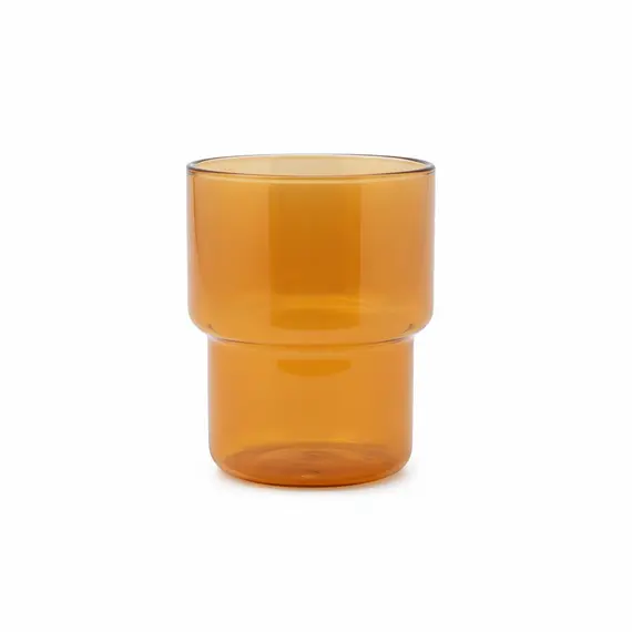 Gote Double Wall në Qelq Amber për Pije të Ngrohta & të Ftohta