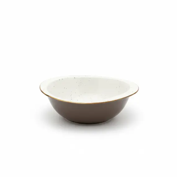 Tas Sallate / 10cm / Bardhe - Gold / Porcelan