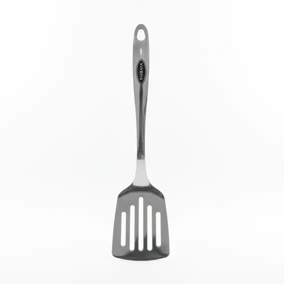 Spatul Kthyese me Kanale/ 38.5cm / Stainless Steel