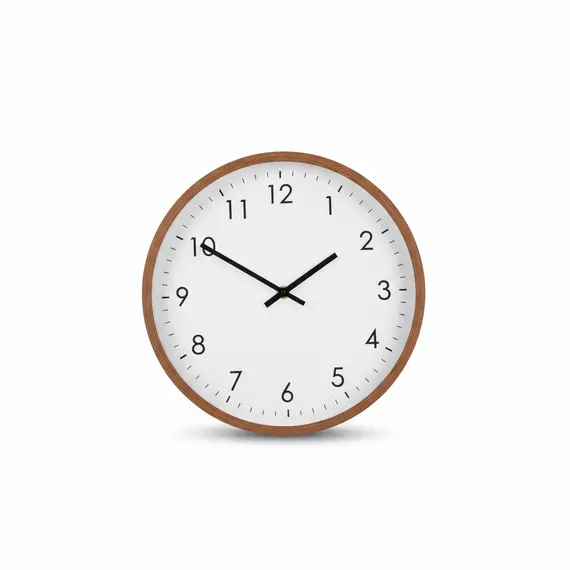 Ore Muri Rreth me Kornizë Dru, Fushë Bardhë dhe Shifra të Zeza