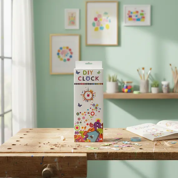 DIY Orë Murale me Numra 3D Shumëngjyrësh – Set Kreativ për Fëmijë dhe Shtëpi, 2 imazh