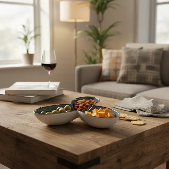 Tas si lule / Blu - Gold / Porcelan