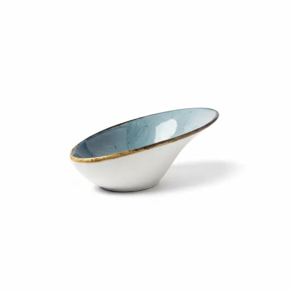 Pjate e thelle / 12cm / Blu - Gold / Porcelan