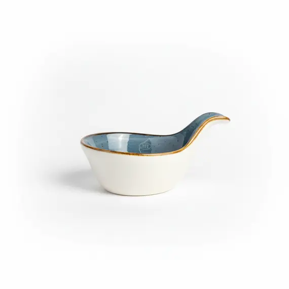 Tas me bisht / Blu - Gold / Porcelan