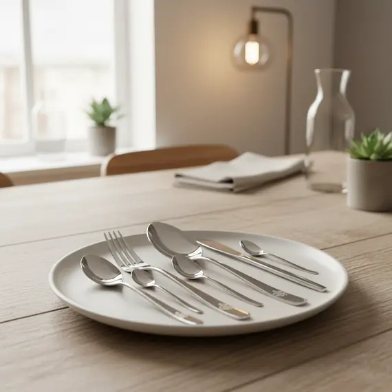 Set Servirje Luge Pirunj /Set 24 cope / Luge, Pirun , Thike, Luge Embelsire / Silver, 2 imazh