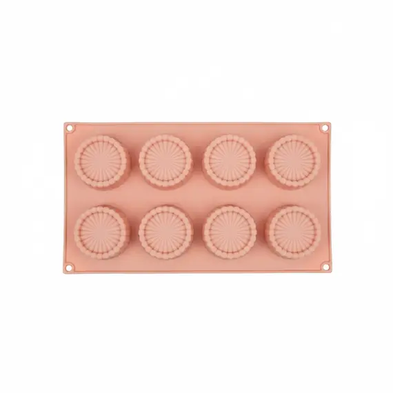 Forme cupcake / Rreth / Silikon / Kuqe