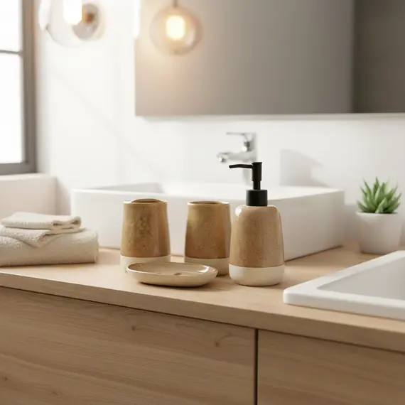 Aksesore Tualeti / Set 6 cope / Kafe me Kok te Zeze