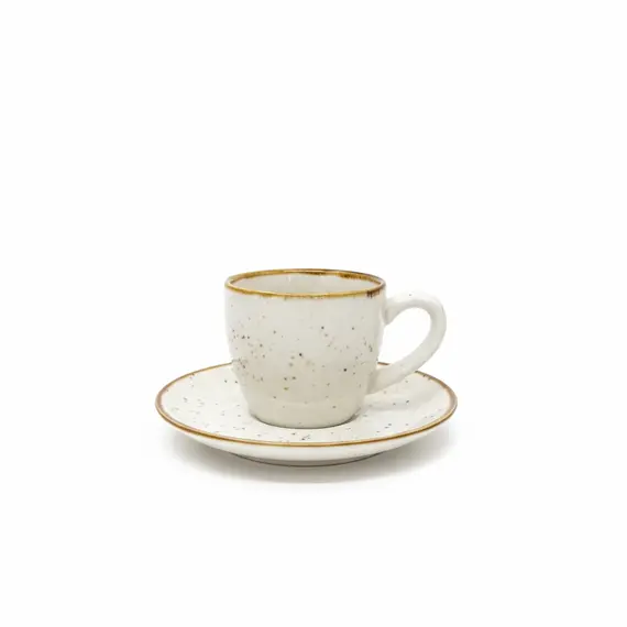 Filxhan Kafe / 1 cope / 80ml / Porcelani / Bardhe - Gold