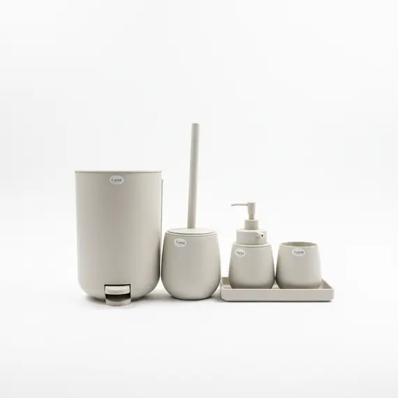 Aksesore Tualeti / Set 5 cope / Bardhe