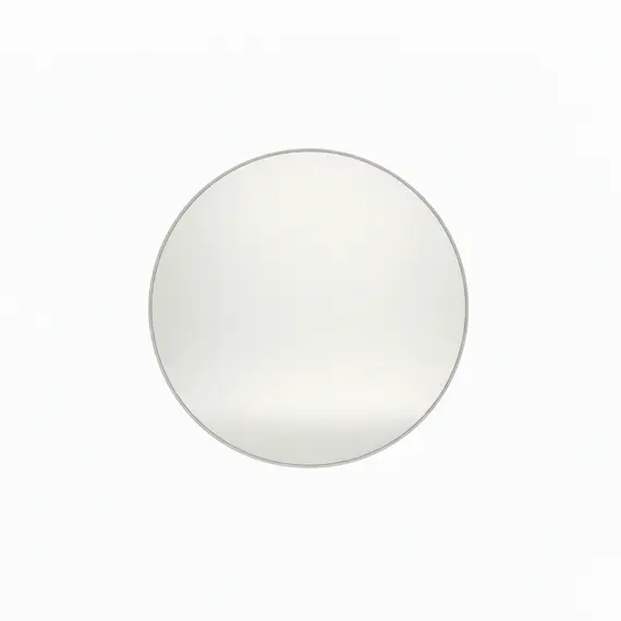 Pasqyrë Rrethore me Kornizë të Bardhë, Ø60cm për Muri