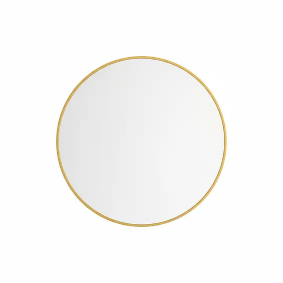 Pasqyre Rrethore Gold 60cm për Mur – Kornizë Elegante Dekorative
