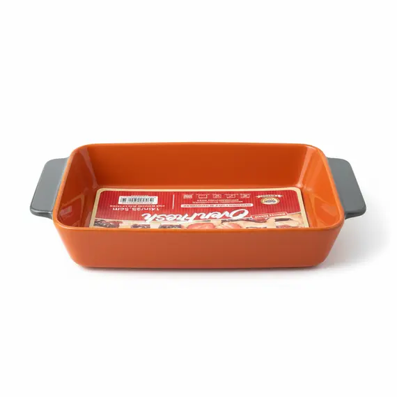 Pjatë Pjekjeje Porcelani Oven Fresh Portokalli 15×20.5 cm