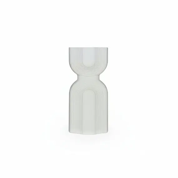 Vazo Dekorative / Bardhe / Forme Kohe rere / Simetrike