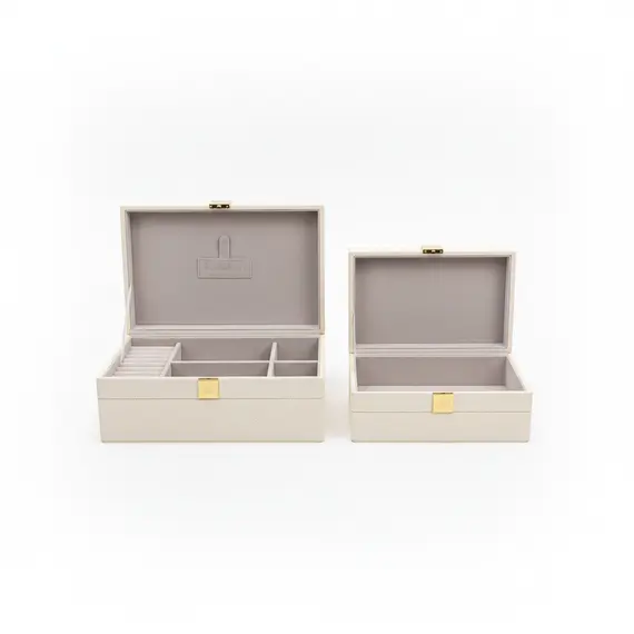 Kuti Bizhuterish / Set 2 cope / Bezhe