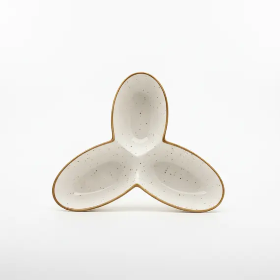 Pjate per qerasje / 22.5cm / Bardhe - Gold / Porcelan