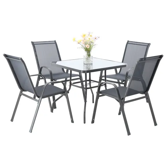 Set 4 Karrige Geri + Tavoline 80x80cm